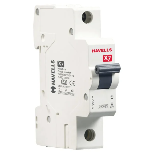 HAVELLS SINGLE POLE (SP) MCB (6AX7 TO 32AX7)