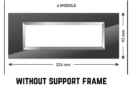 LISHA S7 6M TINT GLASS ICON PLATE (WITHOUT SUPPORT FRAMES)