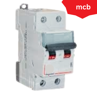 LEGRAND DOUBLE POLE (DP) MCB DX3 (6A TO 63A)